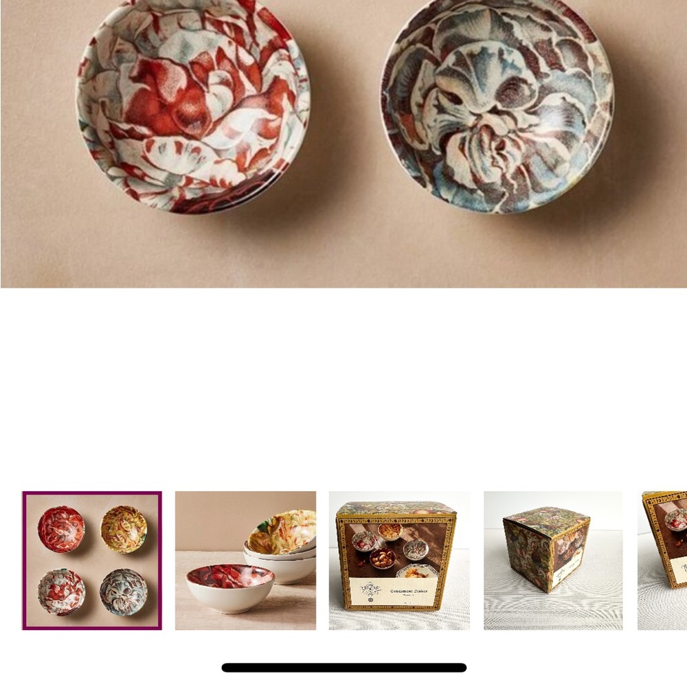 John Derian condiment dish set